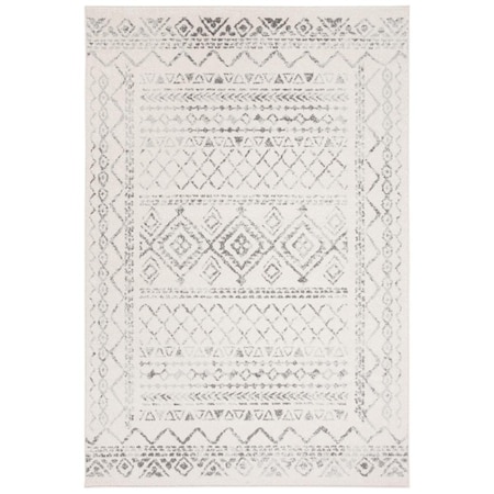 Safavieh 9 x 12 ft. Tulum Rectangle Power Loomed Area RugIvory & Grey TUL268A-9